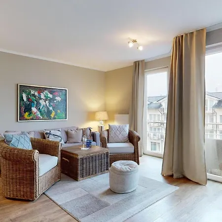 Strandnahe Mit Balkon, Residenz Bel Vital 27 宾茨