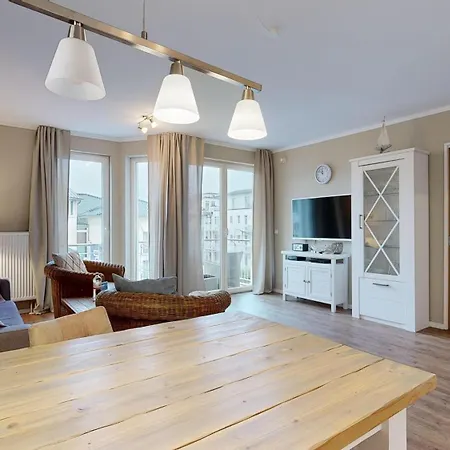 Strandnahe Mit Balkon, Residenz Bel Vital 27 宾茨